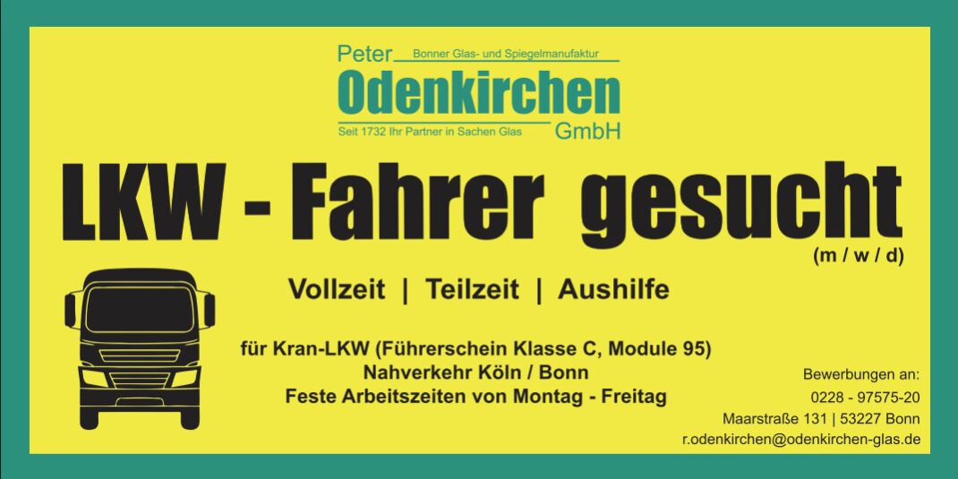 LKW-Fahrer gesucht