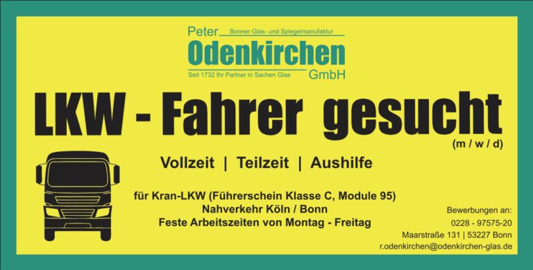 LKW-Fahrer gesucht