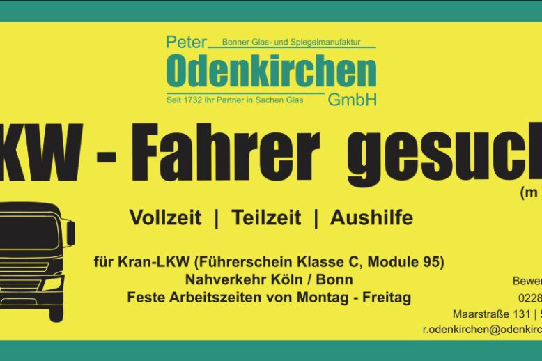 LKW-Fahrer gesucht