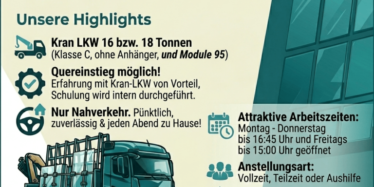 LKW FAHRER GESUCHT